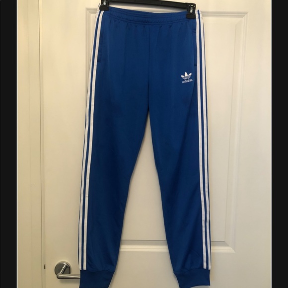 Adidas Boys XL Track Pants - Blue - Picture 1 of 4